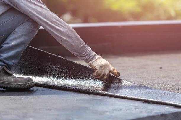 Professional Basement Waterproofing technician working in Walhonding, OH